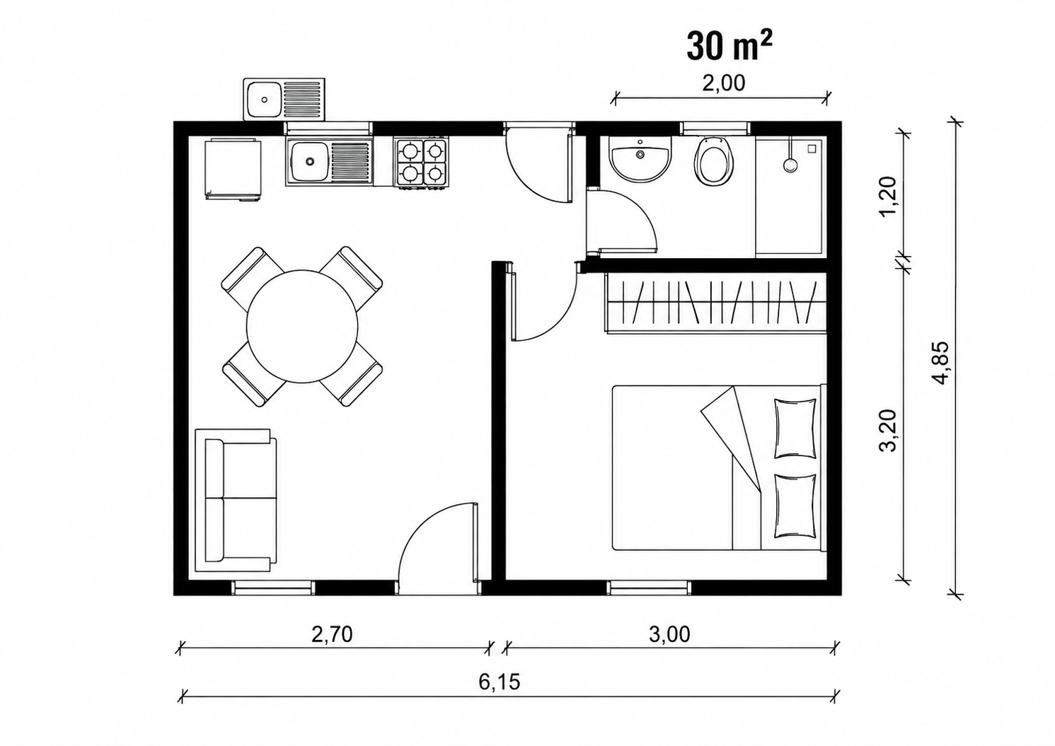 Plano 1 Dormitorio